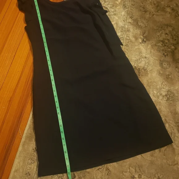 NWT LOFT navy shift dress flutter sleeve size 4 - Picture 6 of 6